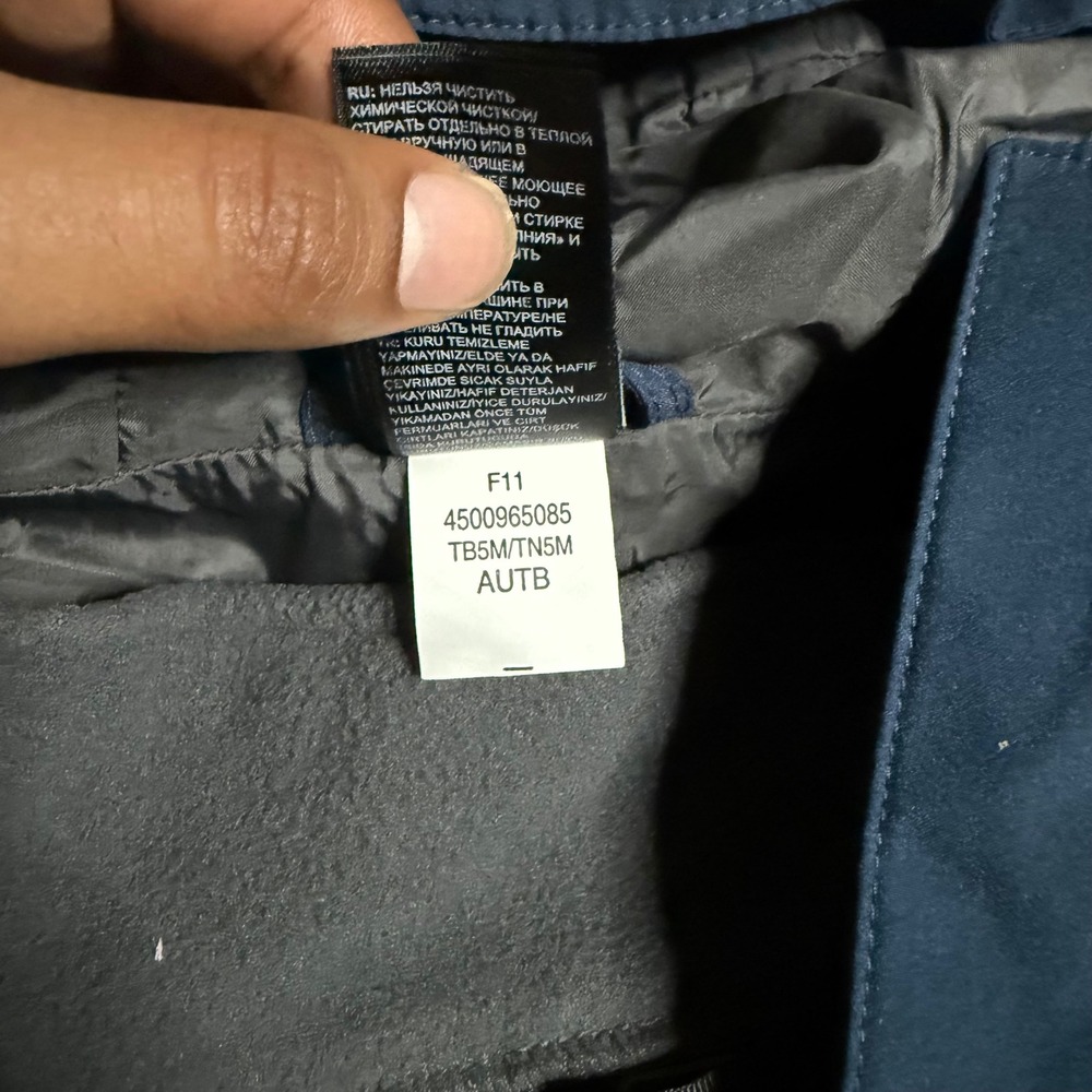 The North Face HyVent Jacket Boys XL 18/20 Blue Grey Hooded Fleece Lined TB5M - Picture 6 of 14